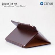 Чехол ZENUS для Galaxy Tab/Tab 2 10.1 Leather Case with Stand 'Estime' Color Point Series (Black Chocolate)