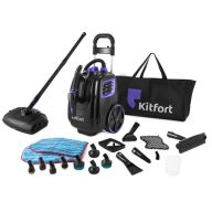 Пароочиститель Kitfort КТ-933, черный/фиолетовый